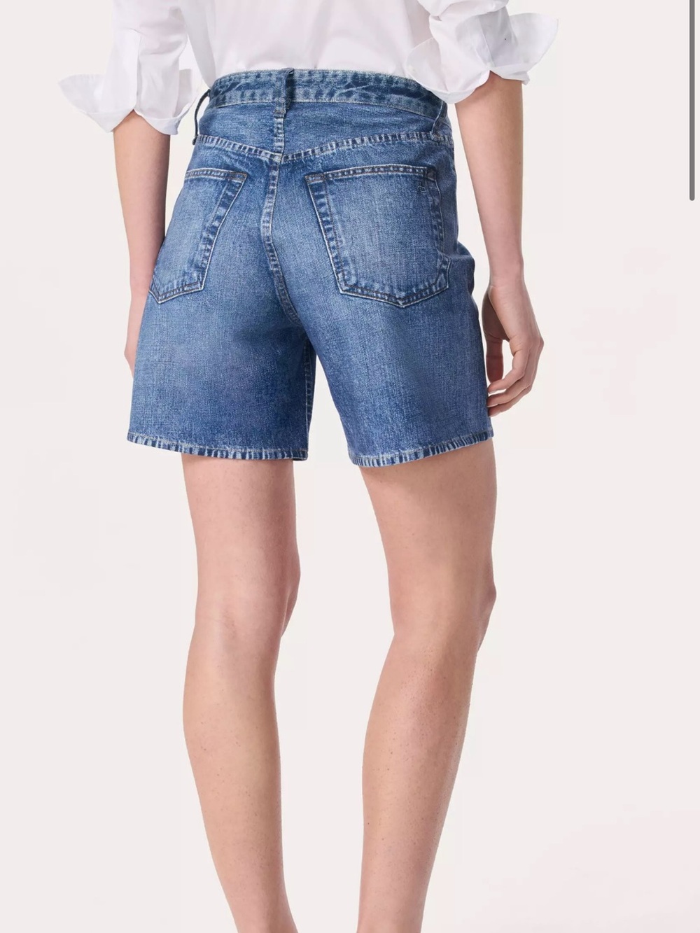 Rag & Bone Miramar Ponte Kaia Denim Shorts Mid-Rise Mom Jeans Size 28